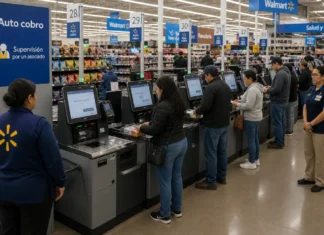 Walmart reduce cajas de autocobro en EEUU mientras México apuesta por tiendas automatizadas cajas autocobro walmart