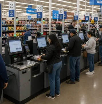 Walmart reduce cajas de autocobro en EEUU mientras México apuesta por tiendas automatizadas cajas autocobro walmart