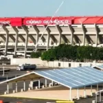 El Estadio Ciudad de México ya luce imagen oficial de FIFA rumbo al Mundial 2026 estadio ciudad de mexico logo fifa