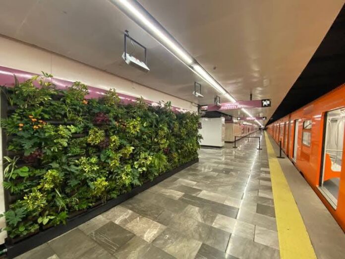 muro verde metro