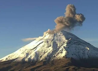 Popocatépetl registra emisiones: actividad volcánica se mantiene en alerta amarilla popocatepetl emisiones 2026