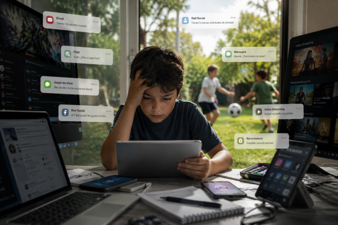 Sobrecarga digital en la infancia: expertos alertan sobre sus efectos en el desarrollo emocional