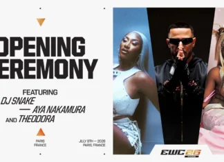Aya Nakamura, DJ Snake y Theodora abrirán la Esports World Cup 2026 en París Esports World Cup 2026