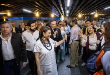 Brugada defiende obras en Línea 2 del Metro y acusa campaña contra renovación de estaciones clara brugada metro cdmx