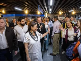 Brugada defiende obras en Línea 2 del Metro y acusa campaña contra renovación de estaciones clara brugada metro cdmx