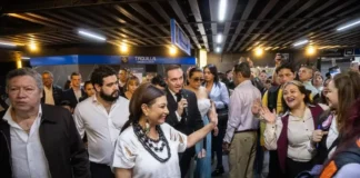 Brugada defiende obras en Línea 2 del Metro y acusa campaña contra renovación de estaciones clara brugada metro cdmx