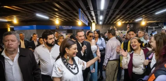 Brugada defiende obras en Línea 2 del Metro y acusa campaña contra renovación de estaciones clara brugada metro cdmx