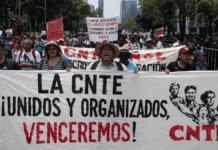 Acusan fraude interno en la CNTE tras consulta; reportan salida masiva de maestros de la CDMX cnte marchas fraude
