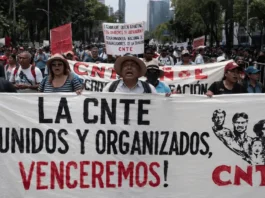 Acusan fraude interno en la CNTE tras consulta; reportan salida masiva de maestros de la CDMX cnte marchas fraude
