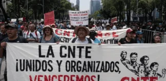 Acusan fraude interno en la CNTE tras consulta; reportan salida masiva de maestros de la CDMX cnte marchas fraude