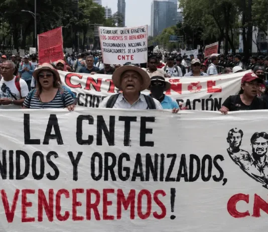 Acusan fraude interno en la CNTE tras consulta; reportan salida masiva de maestros de la CDMX cnte marchas fraude
