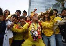 Colombianos alistan toma simbólica del Ángel de la Independencia antes de su debut en el Mundial 2026 colombianos mexico mundial