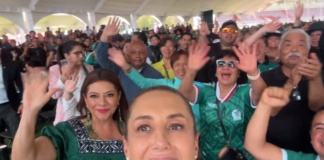 Sheinbaum asiste al Fan Fest en Gustavo A. Madero y respalda la fiesta mundialista junto a Clara Brugada noticias Sheinbaum y brugada en la GAM