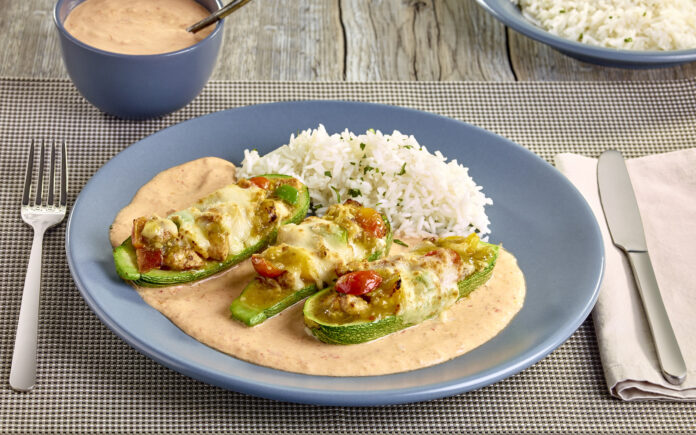 Calabaza rellena de pollo: una receta saludable, fácil y llena de proteína