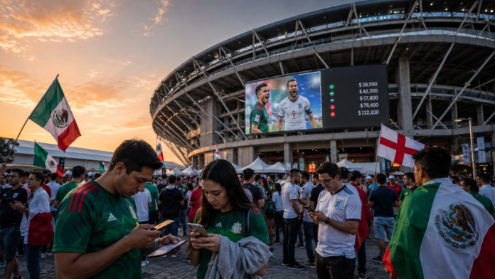 La fiebre por el México vs. Inglaterra dispara el precio de los boletos