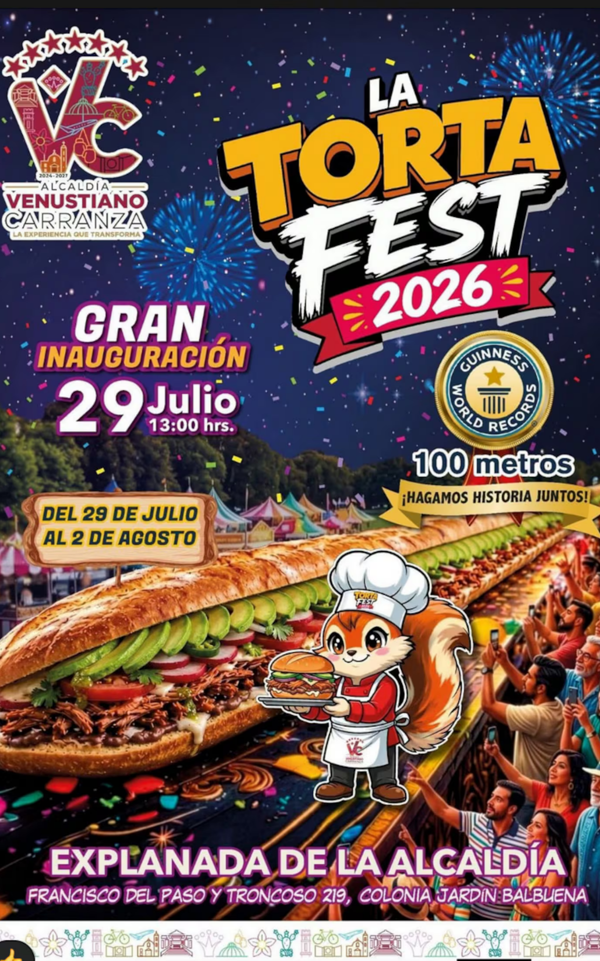 Feria de la Torta 2026 en CDMX: habrá una mega torta de 100 metros, música en vivo y más de 100 expositores