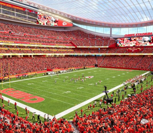 Kansas City Chiefs presentan el diseño de su nuevo estadio: será techado, tendrá capacidad para 70 mil aficionados y abrirá en 2031 Kansas City Chiefs presentan el diseño de su nuevo estadio: será techado, tendrá capacidad para 70 mil aficionados y abrirá en 2031
