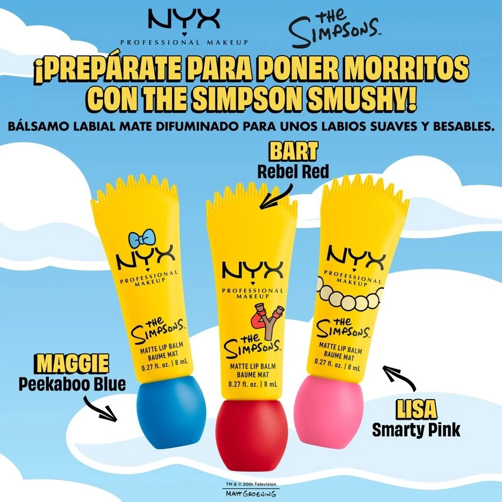 NYX lanza una colección de maquillaje inspirada en Los Simpson