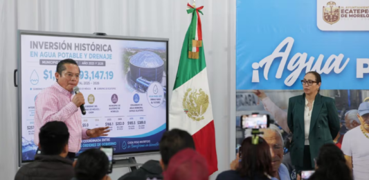 Ecatepec eleva a 85% el abasto de agua en la Quinta Zona tras obras hidráulicas ecatepec-agua