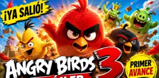 Angry Birds 3 revela tráiler con Red como papá y nueva aventura familiar