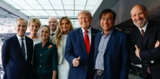 Sheinbaum aborda revisión del T-MEC con Trump y Carney durante la final del Mundial 2026 sheinbaum