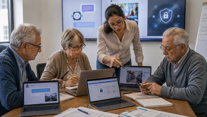 Alfabetización digital para adultos mayores: así cambia con la IA