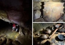 Hallazgo en Chiapas revela 179 piezas zoques y un antiguo santuario subterráneo de hasta 1,400 años INAH