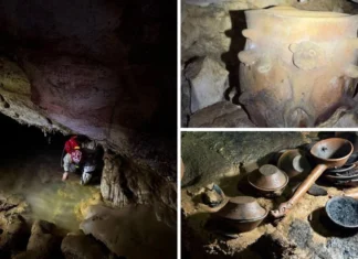 Hallazgo en Chiapas revela 179 piezas zoques y un antiguo santuario subterráneo de hasta 1,400 años INAH