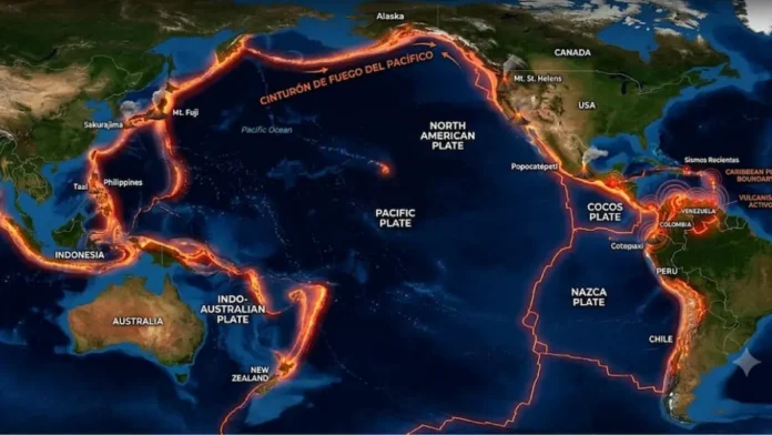 cinturon de fuego terremoto