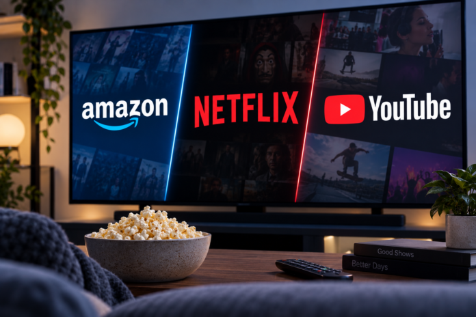 Amazon, Netflix y YouTube se unen para defender el futuro del streaming