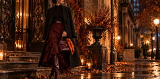 Negro, burdeos y naranja: la paleta que transforma los looks de otoño