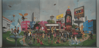 Metro Puebla conecta rock y pop con un nuevo mural de Jorge Flores Manjarrez Del Rock al Pop