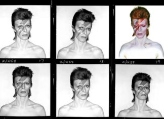 David Bowie dejó sus huellas en un autorretrato que saldrá a subasta por miles de libras