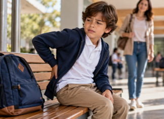 Dolor de espalda en niños: causas frecuentes, señales de alerta y cómo prevenirlo