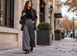 Pantalones wide leg: seis combinaciones con tacones y botines para lucir en otoño 2026