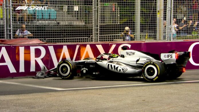 checo pérez choque singapur Checo Pérez